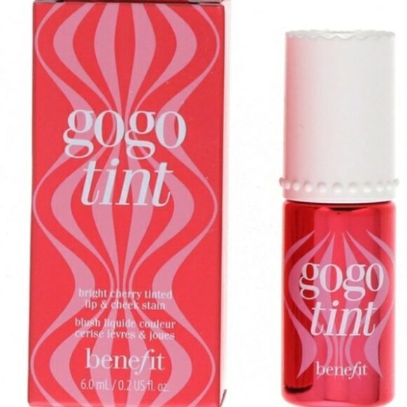 🌻 Benefit Gogo Tint Bright
Cherry Tinted Lip and Cheek Stain New FullSz - Picture 1 of 5